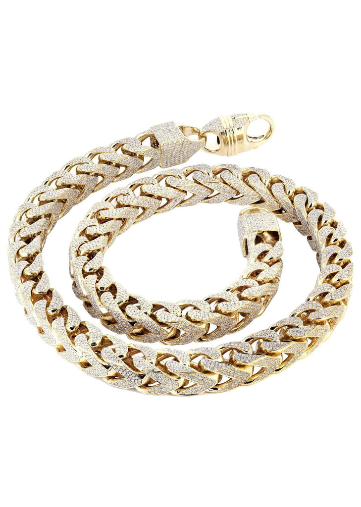 Iced Out Franco Chain | 112.8 Carats | 15 Mm Width | 32 Inch Length MEN'S CHAINS FROST NYC 