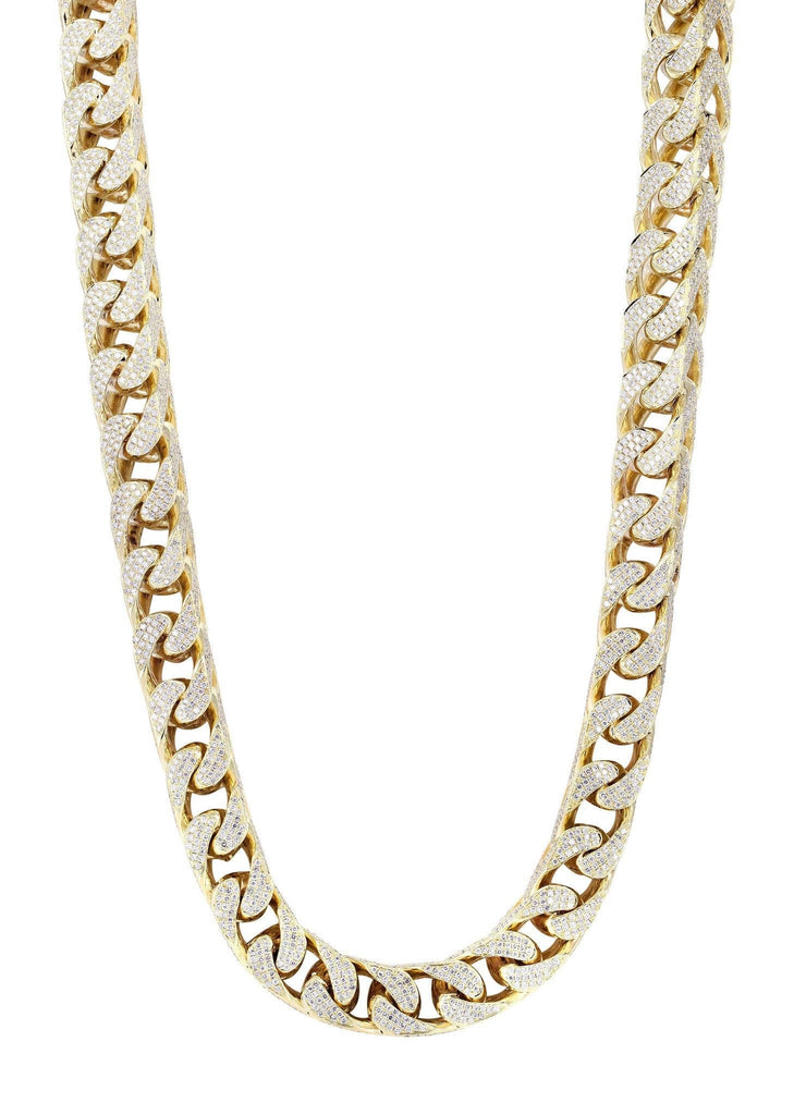 Iced Out Franco Chain | 112.8 Carats | 15 Mm Width | 32 Inch Length MEN'S CHAINS FROST NYC 