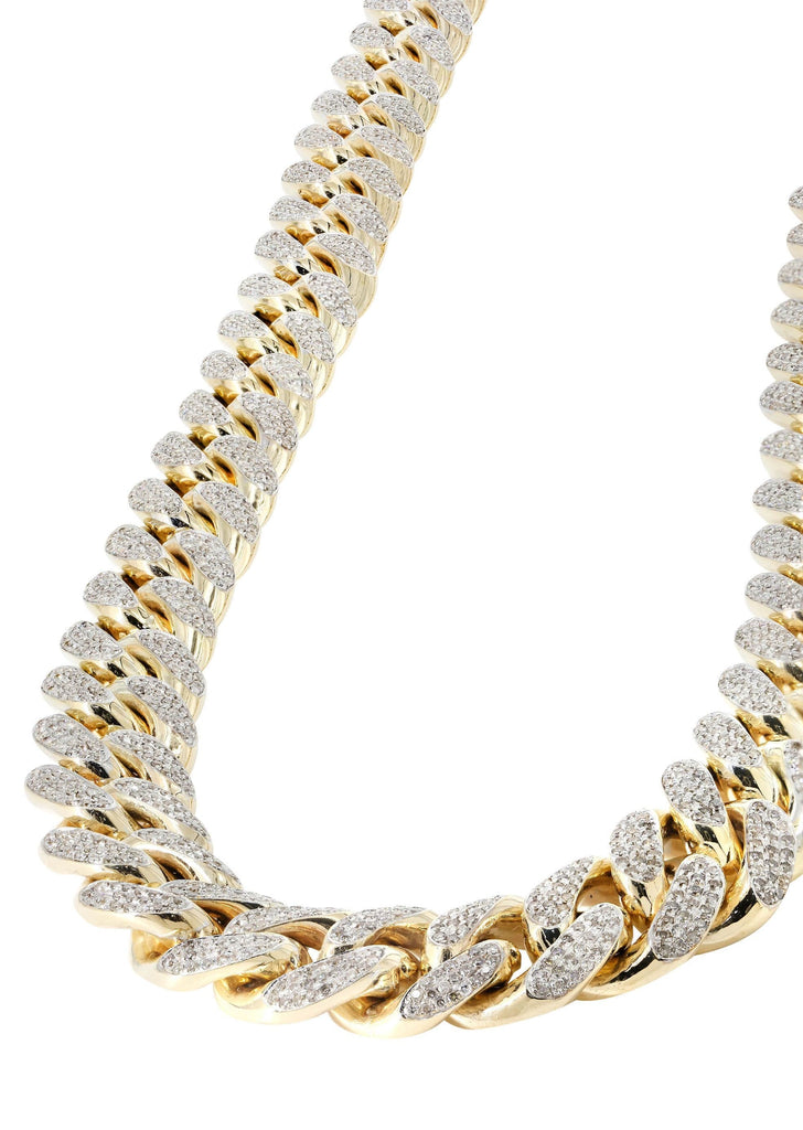 Iced Out Diamond Miami Cuban Link Chain Customizable (10MM-20MM) MEN'S CHAINS MANUFACTURER 1 