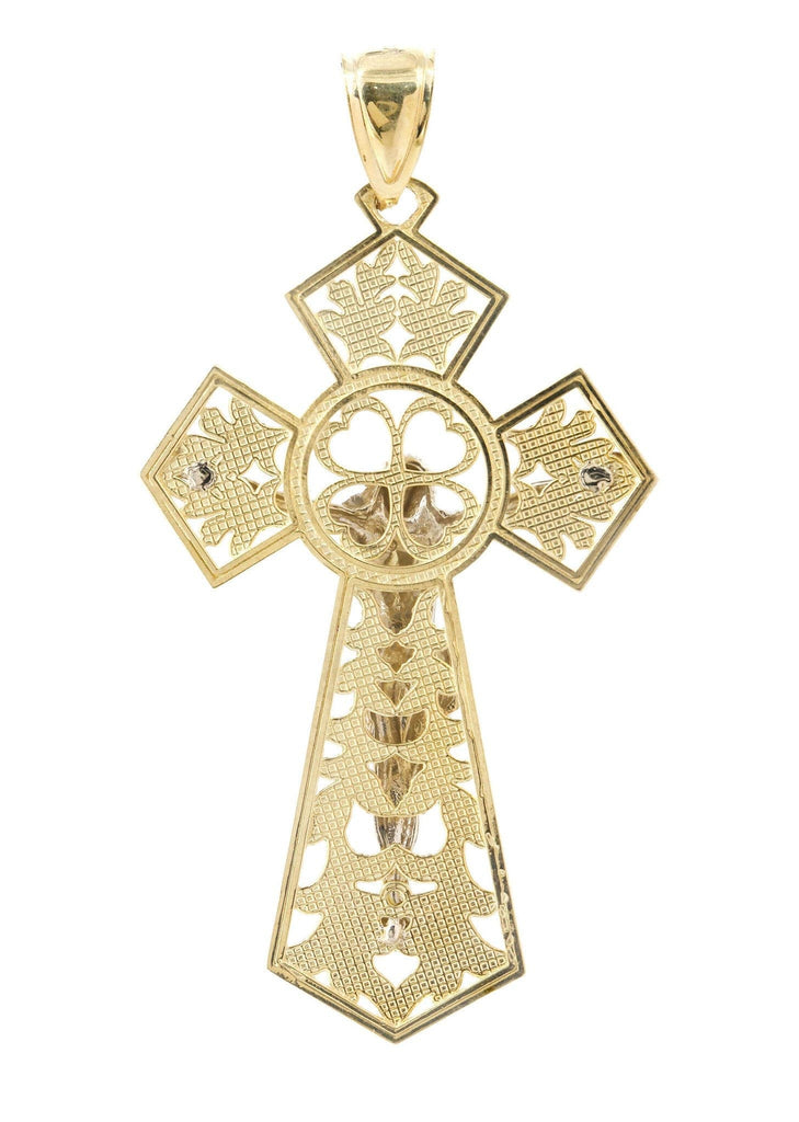 Big Gold Cross 10K Yellow Gold Pendant. | 9.3 Grams MEN'S PENDANTS FROST NYC 