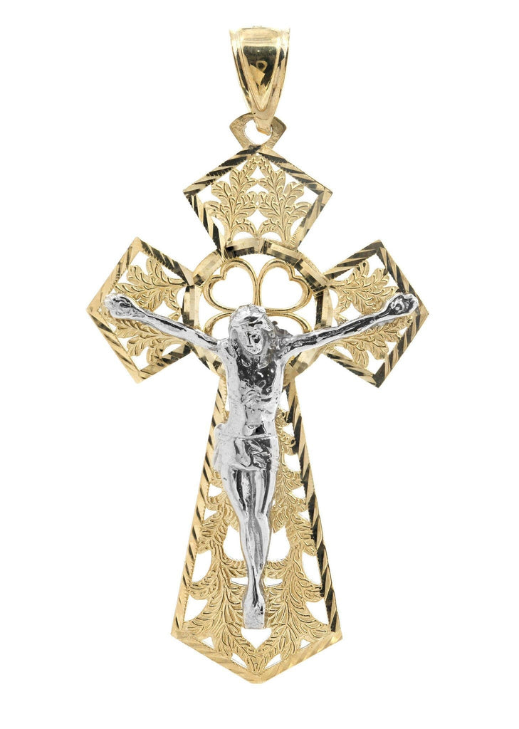 Big Gold Cross 10K Yellow Gold Pendant. | 9.3 Grams MEN'S PENDANTS FROST NYC 