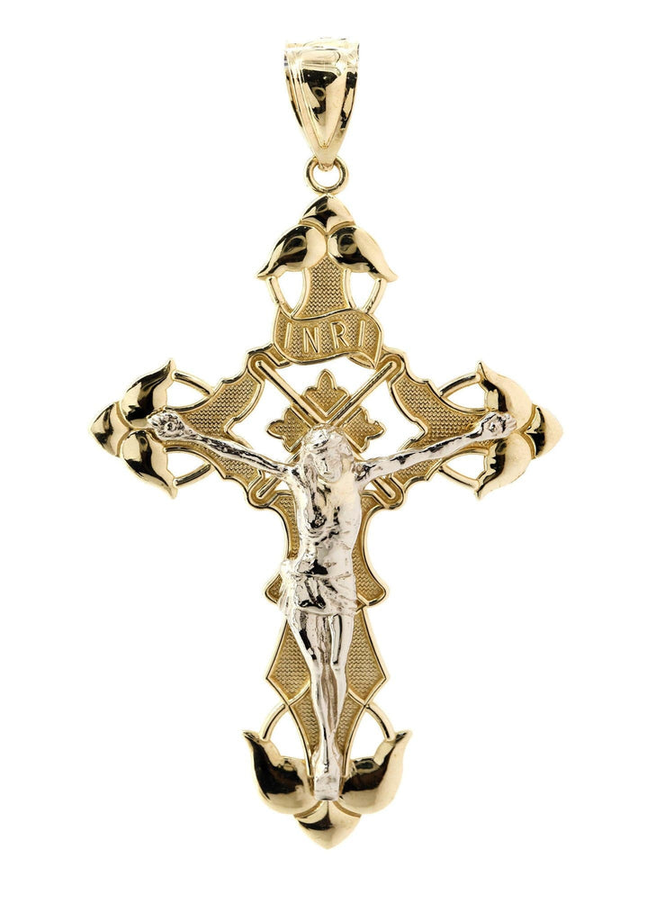 Big Gold Cross 10K Yellow Gold Pendant. | 10.3 Grams MEN'S PENDANTS FROST NYC 