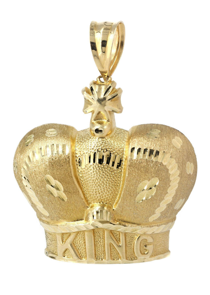 Big Crown 10K Yellow Gold Pendant. | 27.7 Grams MEN'S PENDANTS FROST NYC 