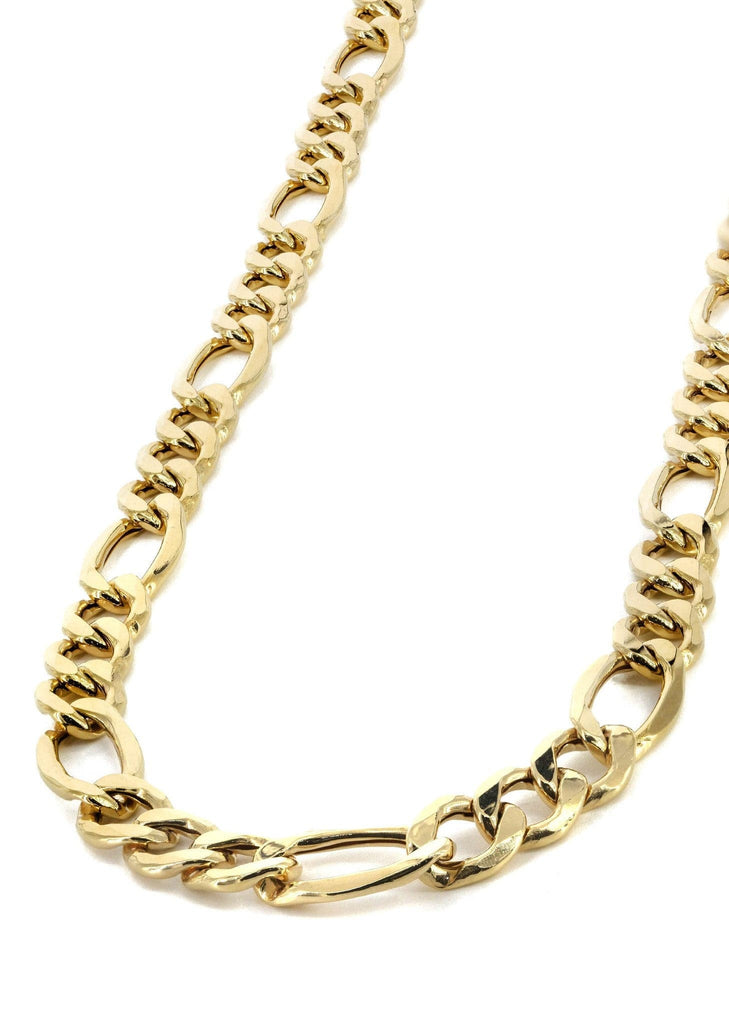 14K Gold Chain - Solid Figaro Chain MEN'S CHAINS FROST NYC 