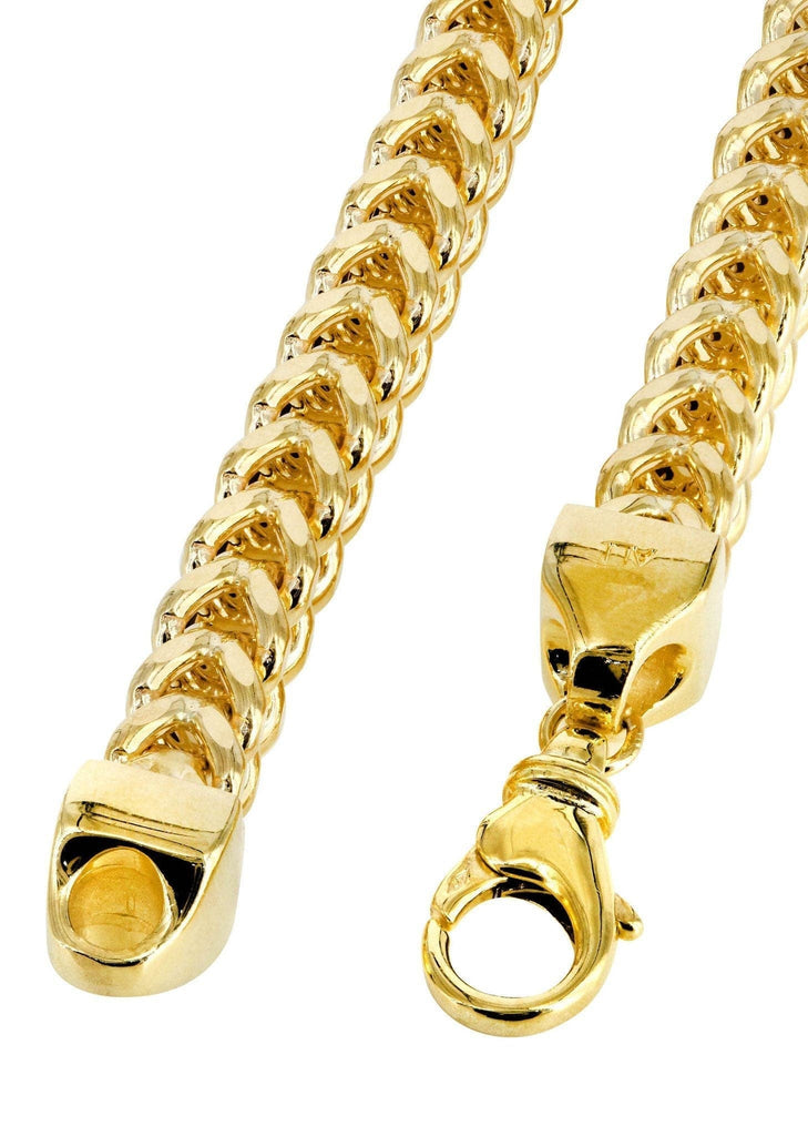 Gold Chain - Mens 10K Yellow Hollow Franco Chain MEN'S CHAINS FROST NYC 