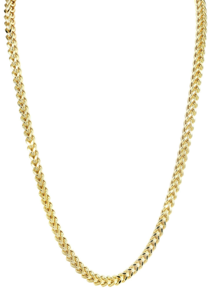 Gold Chain - Mens 10K Yellow Hollow Franco Chain MEN'S CHAINS FROST NYC 
