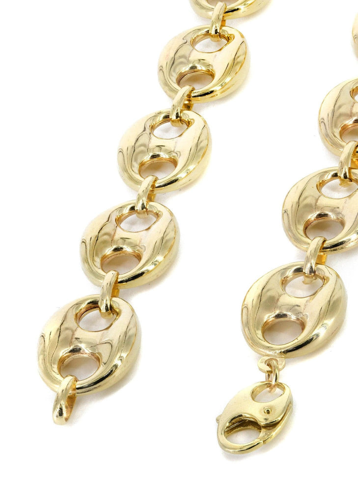 14K Gold Chain Hollow Puff MEN'S CHAINS FROST NYC 