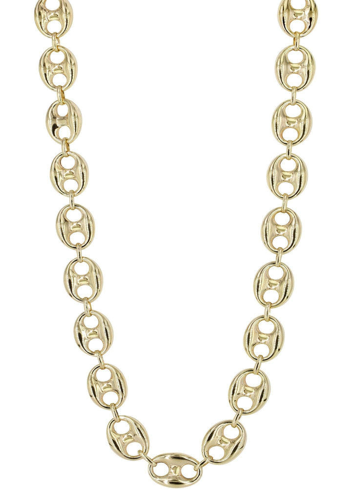 Gold Chain - Mens Hollow Puff Chain 10K Gold MEN'S CHAINS FROST NYC 