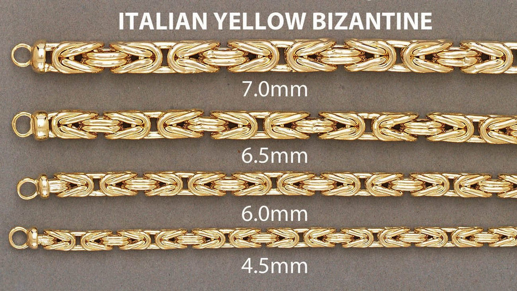 14K Gold Chain - Bizantine Chain MEN'S CHAINS FROST NYC 