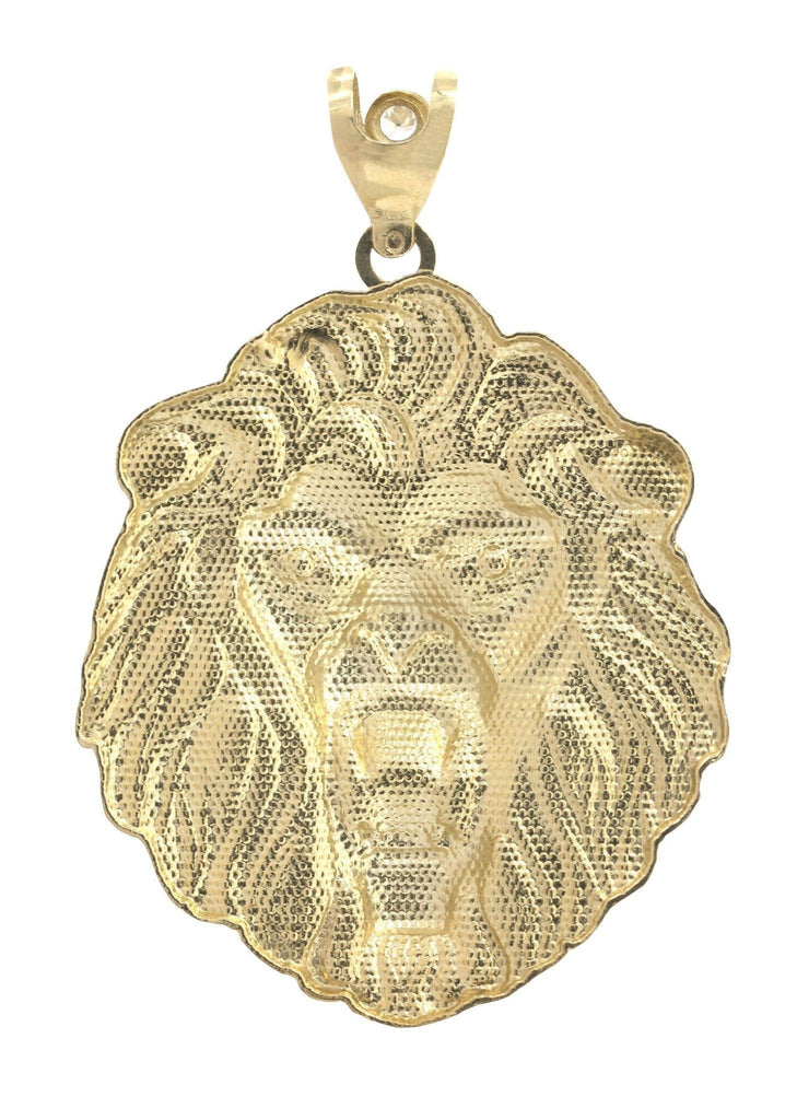 Big Lion 10K Yellow Gold Pendant. | 41.8 Grams MEN'S PENDANTS FROST NYC 