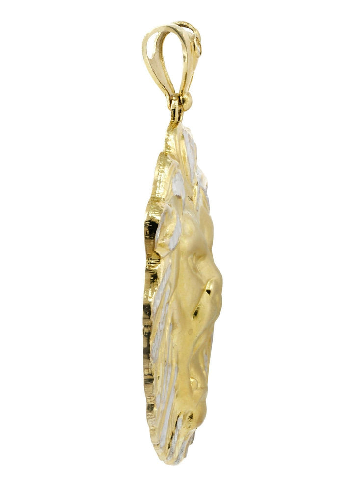 Big Lion 10K Yellow Gold Pendant. | 41.8 Grams MEN'S PENDANTS FROST NYC 