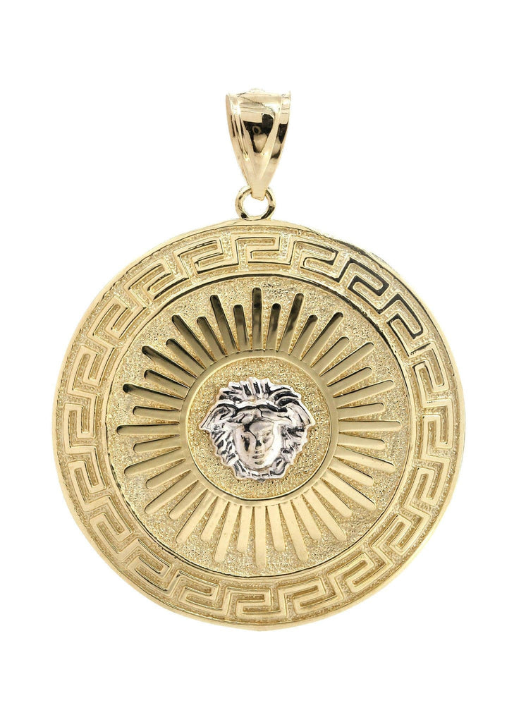 Big Medusa 10K Yellow Gold Pendant. | 11.9 Grams MEN'S PENDANTS FROST NYC 