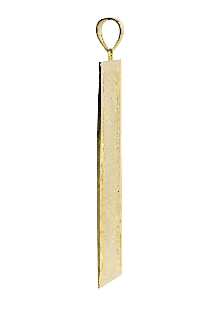 Big Hundred Bill 10K Yellow Gold Pendant. | 16.2 Grams MEN'S PENDANTS FROST NYC 