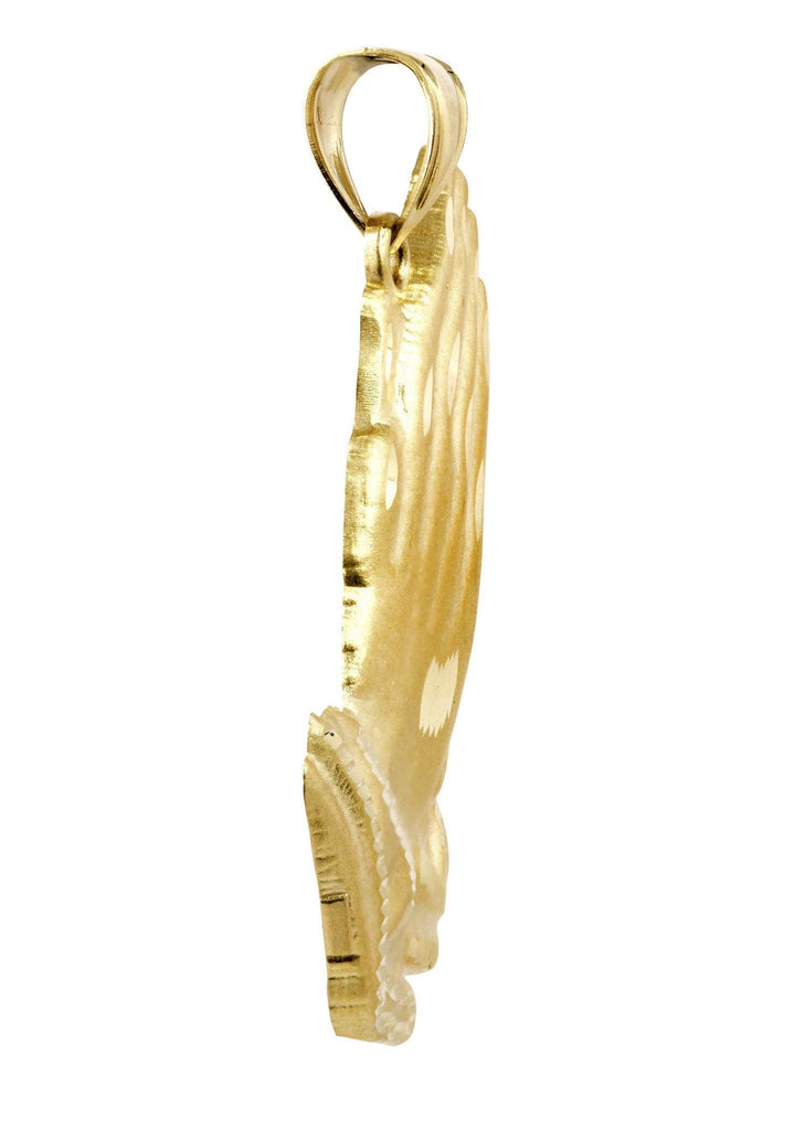 Medium Praying Hands 10K Yellow Gold Pendant. | 7.2 Grams MEN'S PENDANTS FROST NYC 