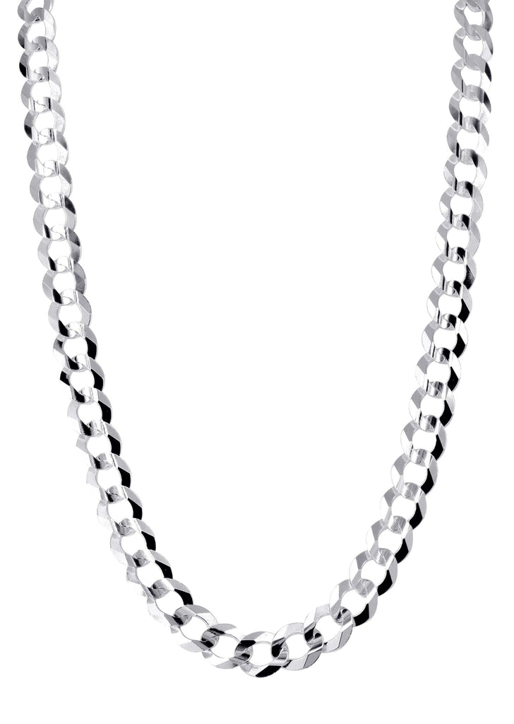 Mens White Gold Chain - Solid Cuban Link 10K Gold MEN'S CHAINS MANUFACTURER 1 