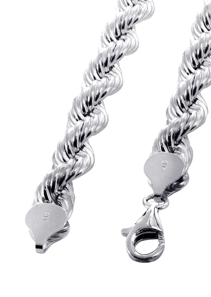 White Gold Chain - Mens Solid Rope Chain 10K Gold MEN'S CHAINS MANUFACTURER 1 
