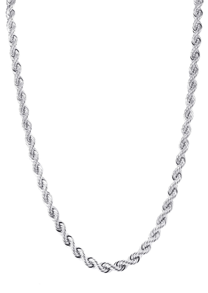 White Gold Chain - Mens Solid Rope Chain 10K Gold MEN'S CHAINS MANUFACTURER 1 