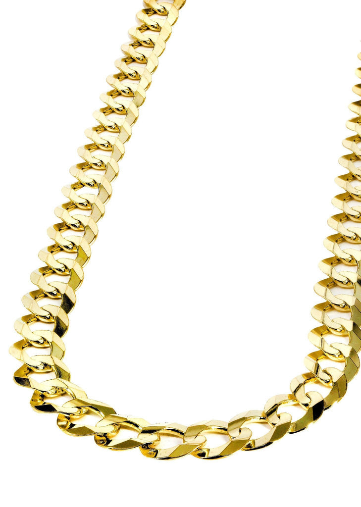 Mens Gold Chain - Solid Cuban Link 10K Gold MEN'S CHAINS FROST NYC 