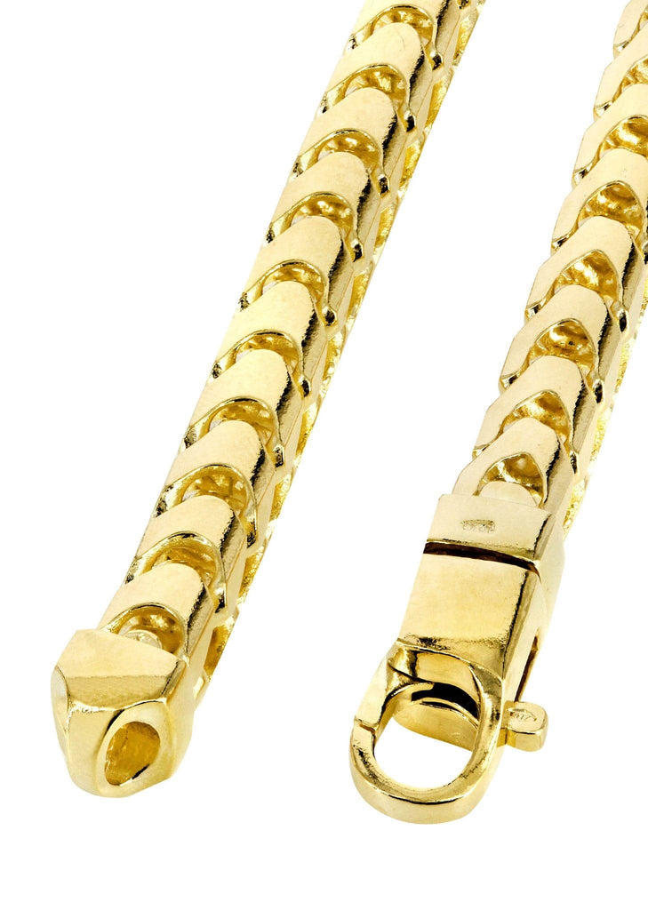 Gold Chain - Solid Franco Chain 10K Yellow Gold MEN'S CHAINS FROST NYC 