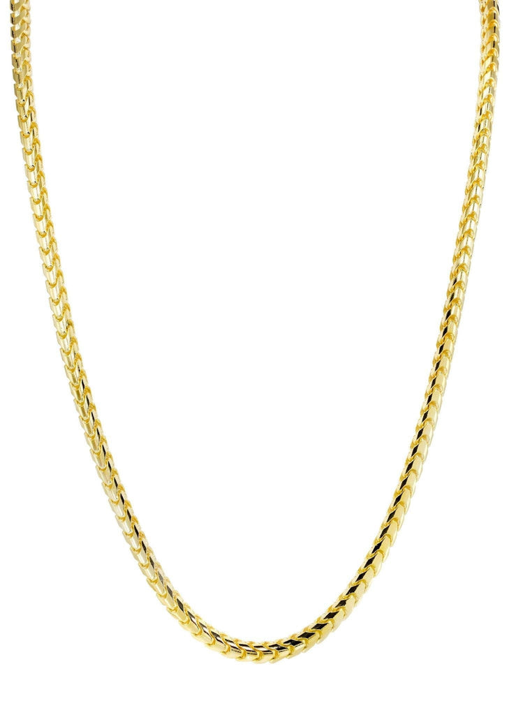 Gold Chain - Solid Franco Chain 10K Yellow Gold MEN'S CHAINS FROST NYC 