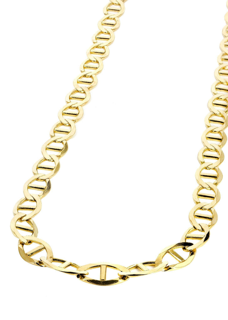 14K Gold Chain - Solid Mariner Chain MEN'S CHAINS FROST NYC 