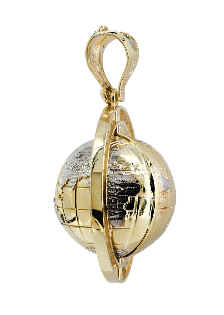 World Is Mine Pendant 10K Yellow Gold | 24 Grams MEN'S PENDANTS FrostNYC 