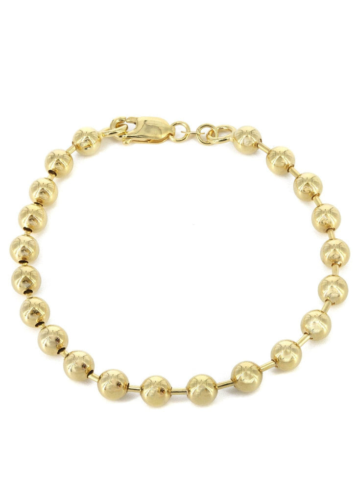 14K Gold Bracelet Dog Tag Men's Gold Bracelets FROST NYC 