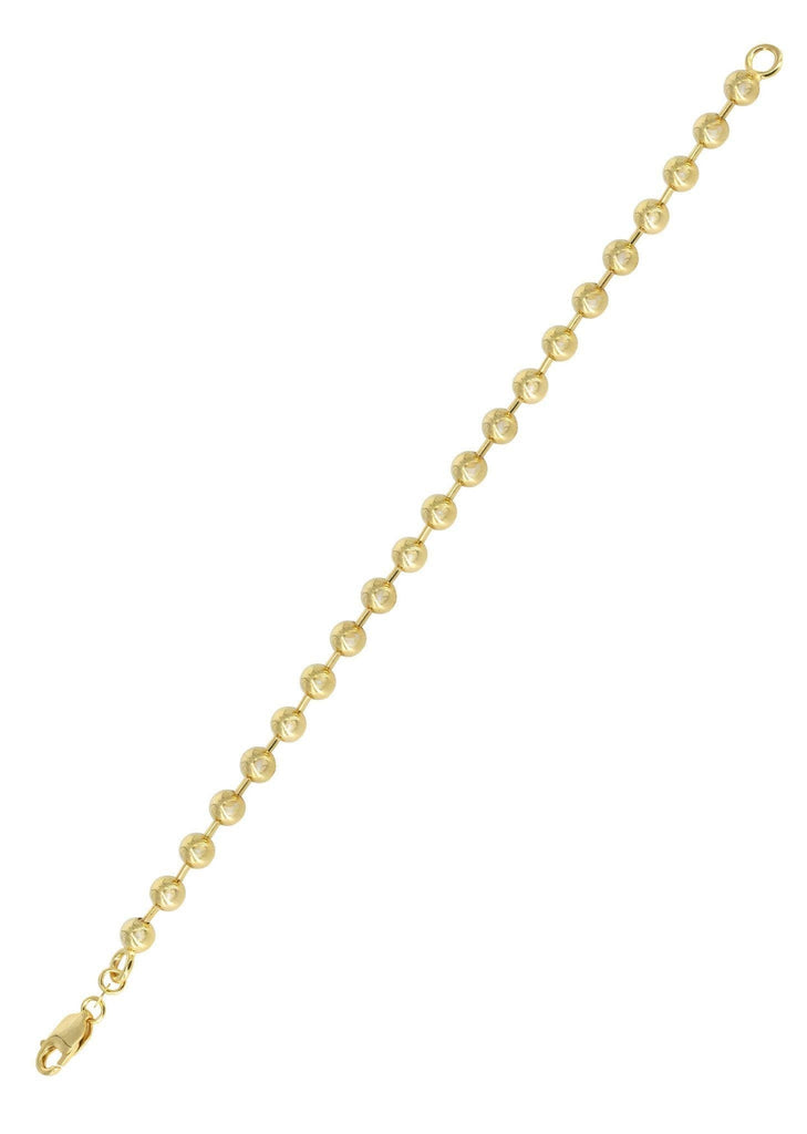 14K Gold Bracelet Dog Tag Men's Gold Bracelets FROST NYC 