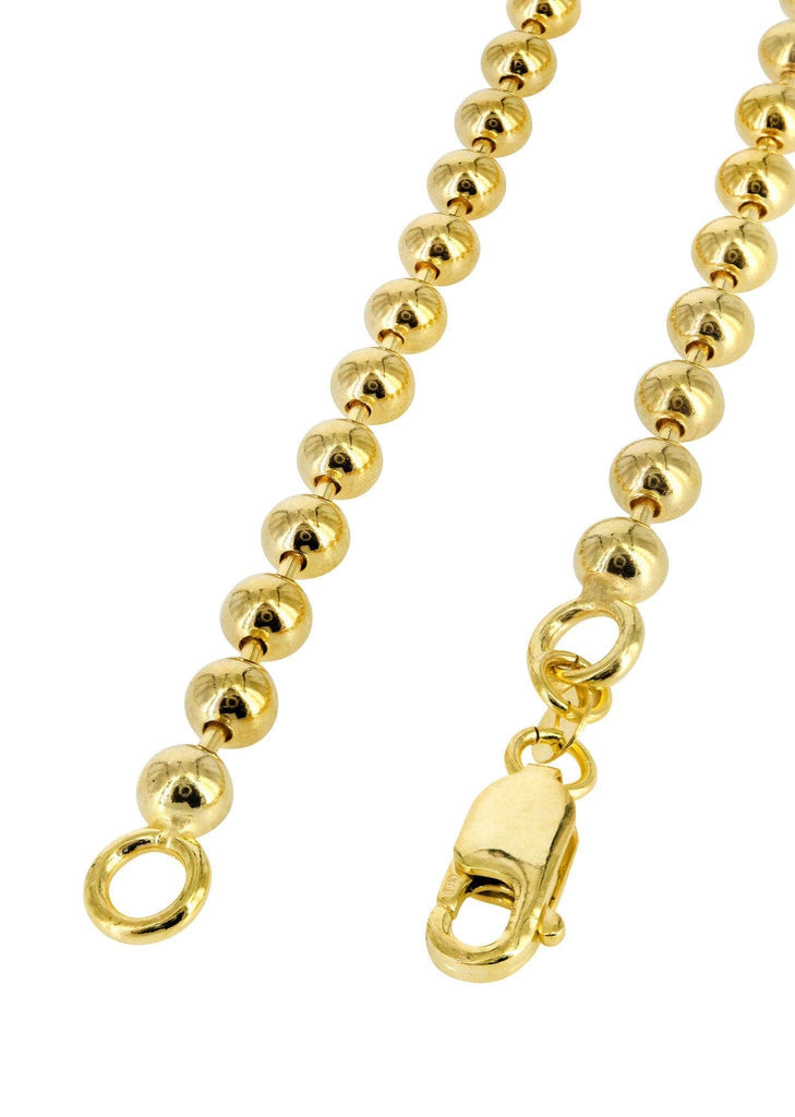 Gold Chain - Mens Dog Tag Chain 10K Gold MEN'S CHAINS FROST NYC 