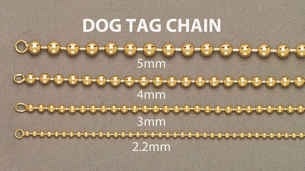 Gold Chain - Mens Dog Tag Chain 10K Gold MEN'S CHAINS FROST NYC 